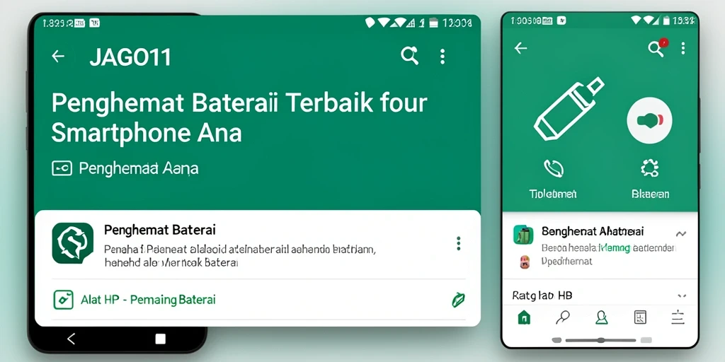 Tampilan antarmuka JAGO11 yang intuitif untuk penghemat baterai.