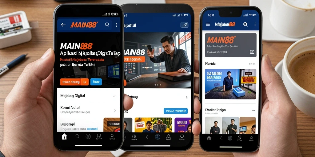 Antarmuka aplikasi MAIN88 yang menarik dan fungsional.