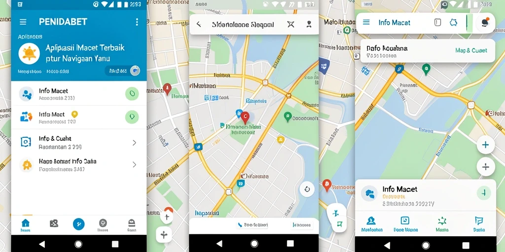 Antarmuka aplikasi PENIDABET menunjukkan informasi macet yang jelas.