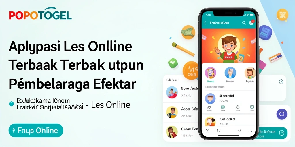 Antarmuka interaktif aplikasi POPOTOGEL untuk Les Online.