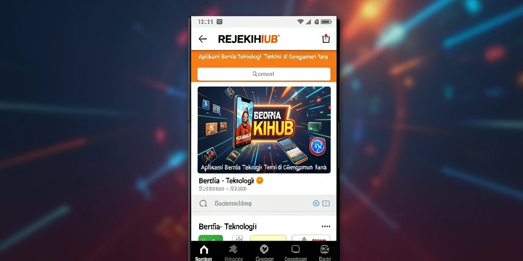 Tampilan antarmuka REJEKIHUB yang modern dan informatif.