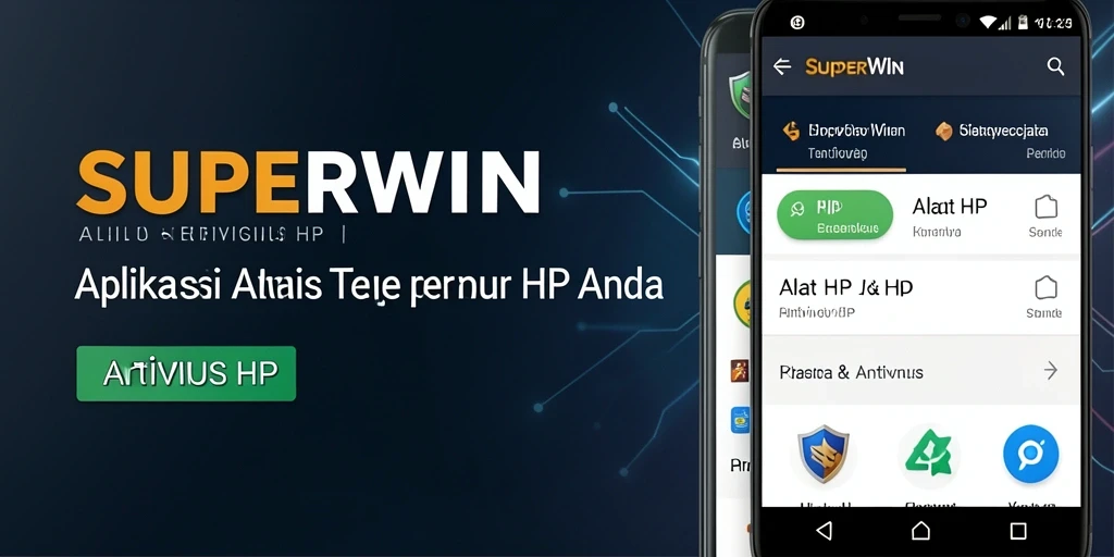 Tampilan antarmuka pengguna aplikasi SUPERWIN yang sederhana dan fungsional.